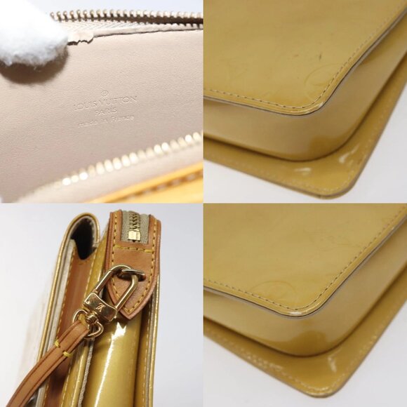 LOUIS VUITTON Monogram Vernis Motto Accessory Pouch Beige M91136 LV Auth MX027 - Picture 16 of 16